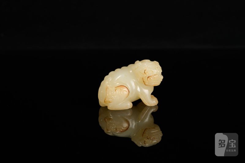 Lot1066 清 白玉狮子 - 图3